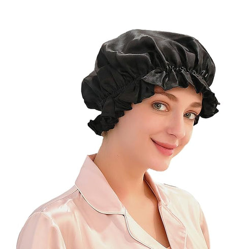 19 Momme Silk Sleep Cap With Double Colors